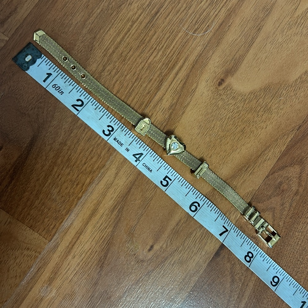 Givenchy Rare Vintage Heart Lock and Key Bracelet - Picture 8 of 12